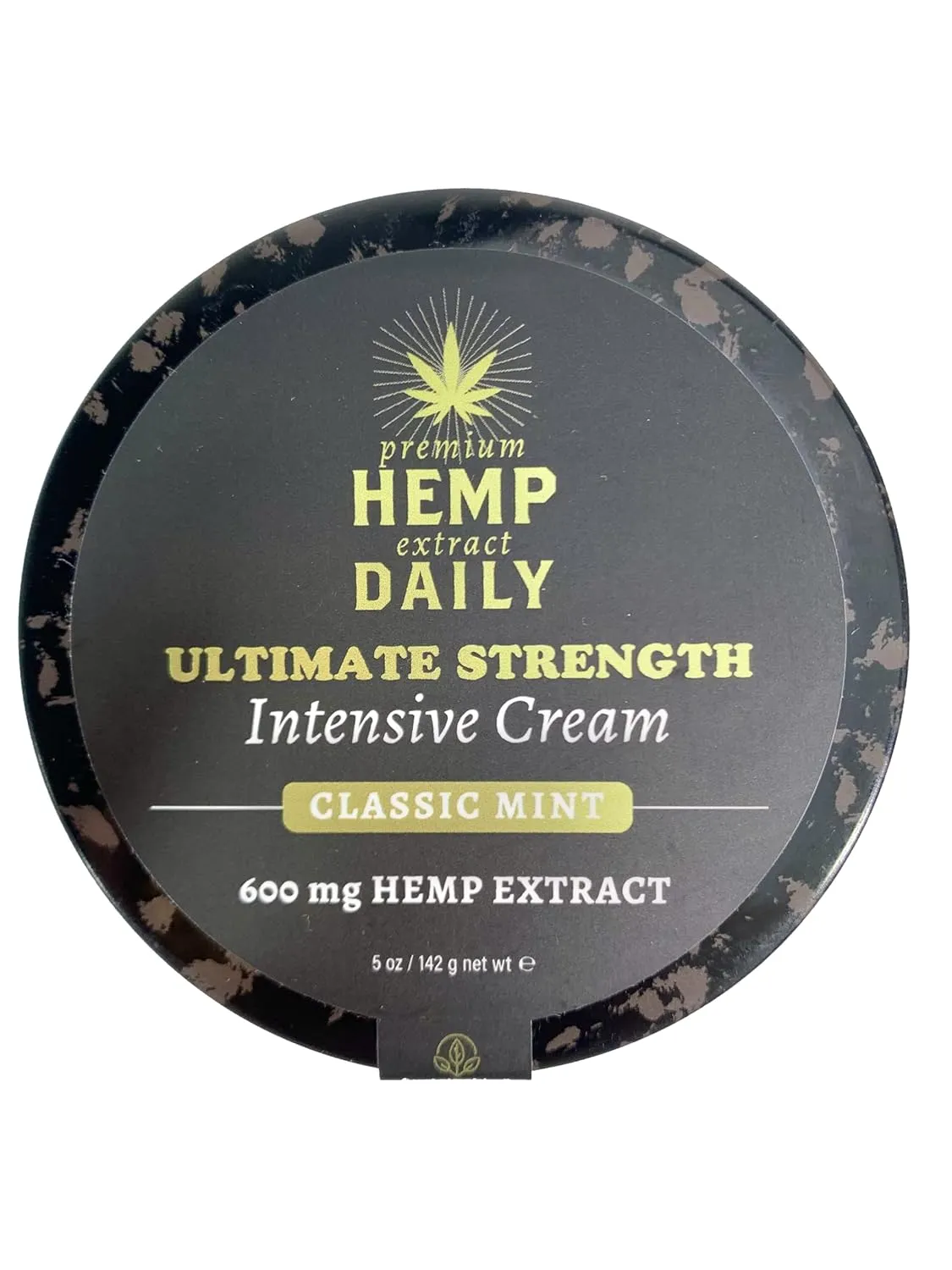 Premium Hemp Extract Daily Ultimate Strength Intensive Cream - Muscle, Knee, Joints, Back, Neck and Shoulder Rub - Organic Ingredients, Topical Lotion with Essential Oils - Classic Mint, Single 5oz