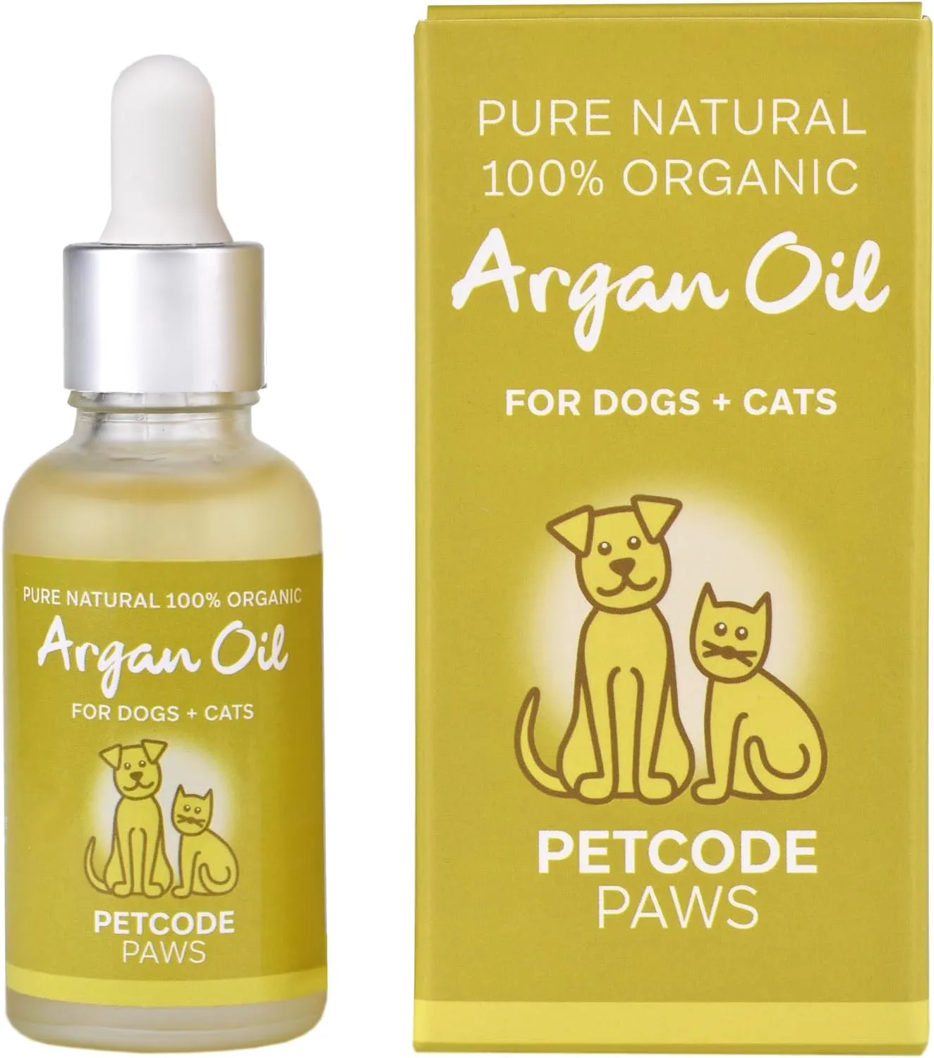Premium Organic Argan Oil for Dogs and Cats - Natural Moisturizer for Healthy Fur - Dog Itch Relief Supports for Hair Health - Soothe Itching, and Allergies with Moisturizer - 1 FL Oz