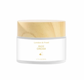 Premium Rice Cream For Face A luxurious Daily Moisturizer That Helps Diminish Visible Signs Of Aging For A Youthful, Healthy Complexation. London & Frost, White