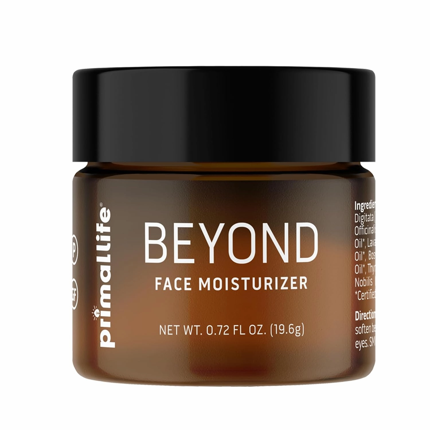 Primal Life Organics – Beyond Face Moisturizer, Certified Organic, with Tamanu, Emu, Baobab, Calendula Oils Paleo, Gluten-Free, Eco-Friendly (0.72 FL OZ)