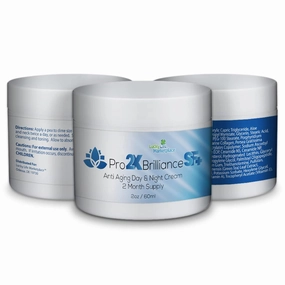 Pro 2x Brilliance SF   Cream - Anti Aging Day & Night Cream - 2 Month Supply - Skin Firming Face Cream - Reduce Wrinkles Appearance - Promote Long-Lasting Hydration - Help Improve Uneven Skin Tone