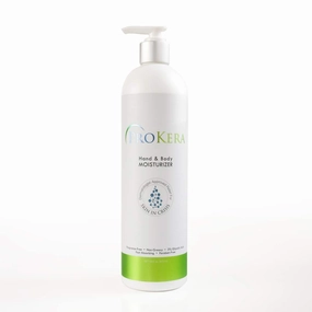 ProKera Hand & Body Moisturizer - Body and Hand Lotion for Dry Skin - Hydrating, Fragrance-Free, Non-Greasy with 3% Glycolic Acid - 16 oz