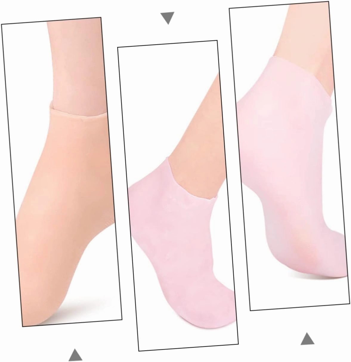 Protective Moisturizing Socks for Soft Hydrated Feet Cracking Foot Covers Includes and Skin Tone Options for Daily Use and Skin Care Treatment