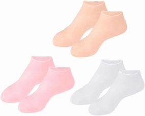 Protective Moisturizing Socks for Soft Hydrated Feet Cracking Foot Covers Includes and Skin Tone Options for Daily Use and Skin Care Treatment