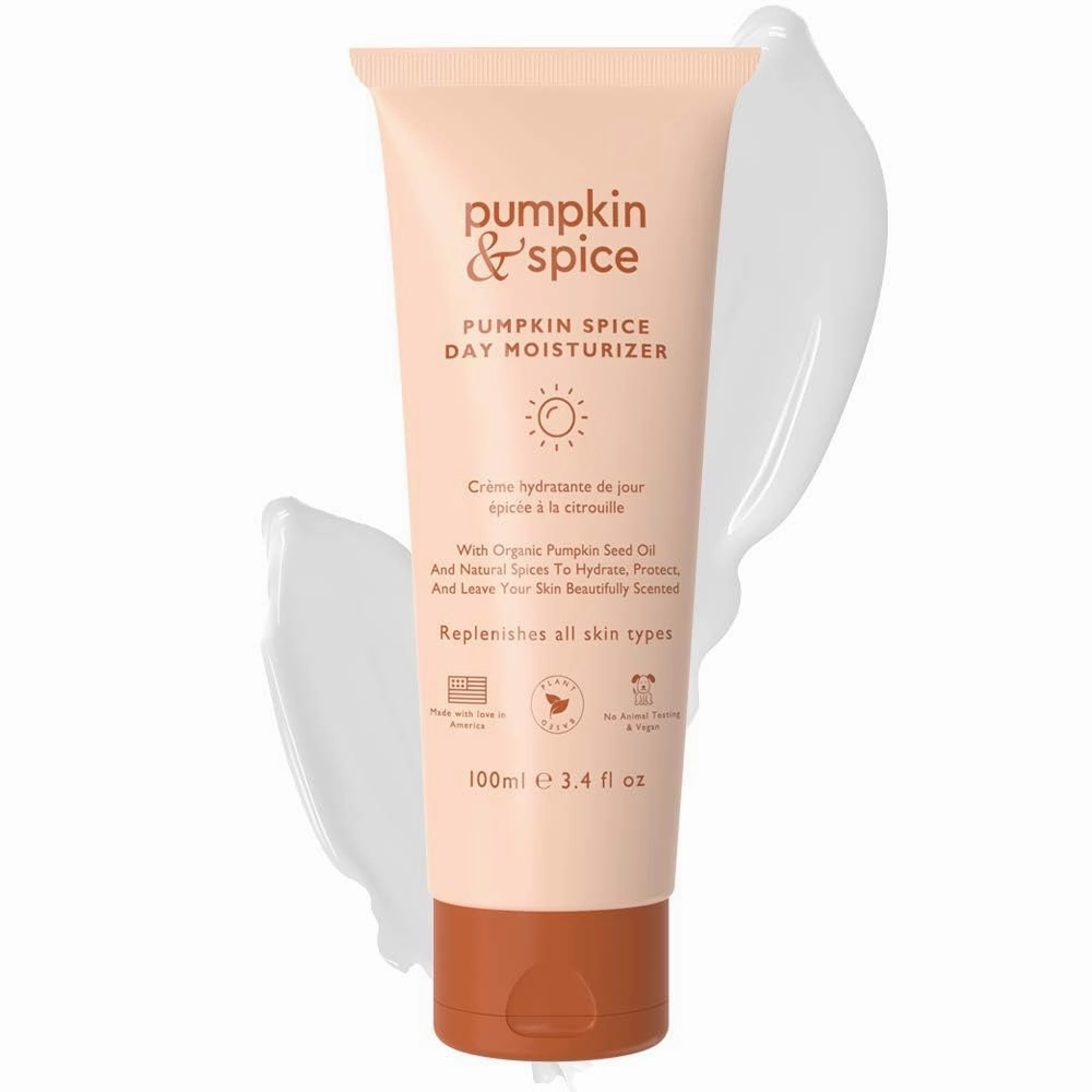Pumpkin Spice Face Daily Moisturizer Lotion Cream - Hydrates, Smooths Dry Skin, Soft Skin, Reduces Wrinkles, and Fine Lines, Made With Organic Pumpkin Seed Oil, Vitamin E 3.4 oz