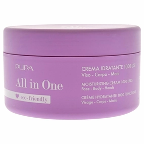 PUPA Milano All In One Moisturizing Cream With Hyaluronic Acid - Skin Hydration Booster - Delivers Smooth, Firm Appearance - Versatile Moisturizer - Can Be Used All Over - Eco Friendly - 11.8 Oz