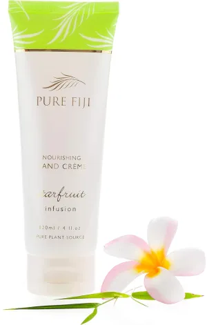 PURE FIJI Nourishing Hand Cream - Deep Moisturizing Hand Cream for Women and Man, Hand Lotion For Dry Hands - 24 Hour Moisture, Organic Ingredients, Starfruit, 4 oz