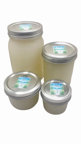 Pure Aloe Vera Gel in Glass Bottle