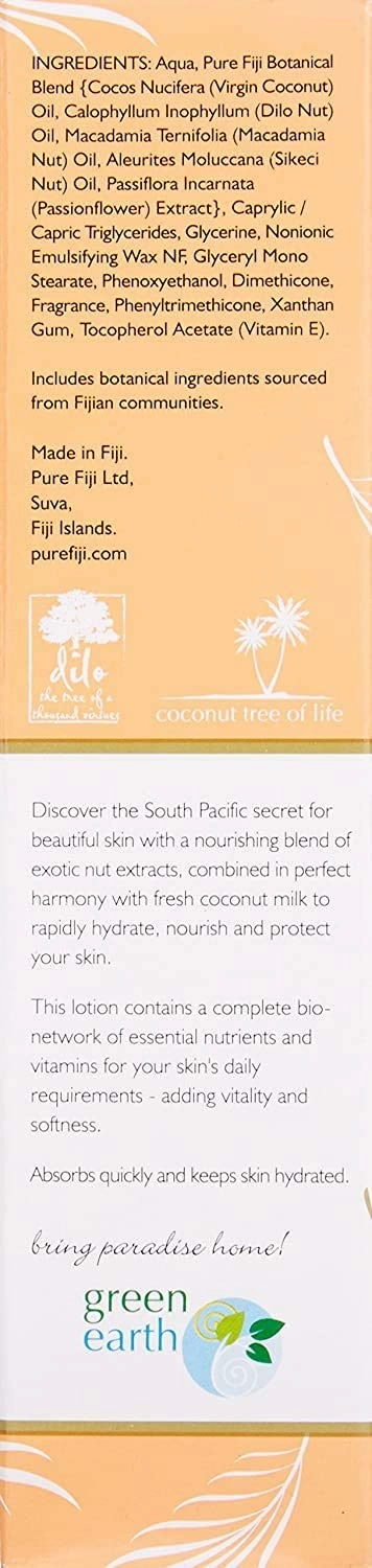 PURE FIJI Body Lotion Hydrating - Moisturizing Lotion for Dry Skin with Coconut Milk and Vitamin E, Organic Body Lotion For Women and Men, Mango Scent, 3 oz