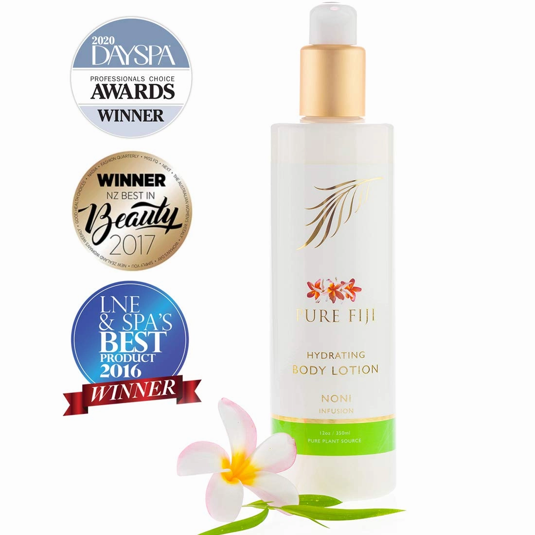 PURE FIJI Body Lotion Hydrating - Moisturizing Lotion for Dry Skin with Coconut Milk and Vitamin E, Organic Body Lotion For Women and Men, Noni Scent, 12 oz