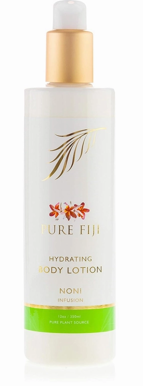 PURE FIJI Body Lotion Hydrating - Moisturizing Lotion for Dry Skin with Coconut Milk and Vitamin E, Organic Body Lotion For Women and Men, Noni Scent, 12 oz