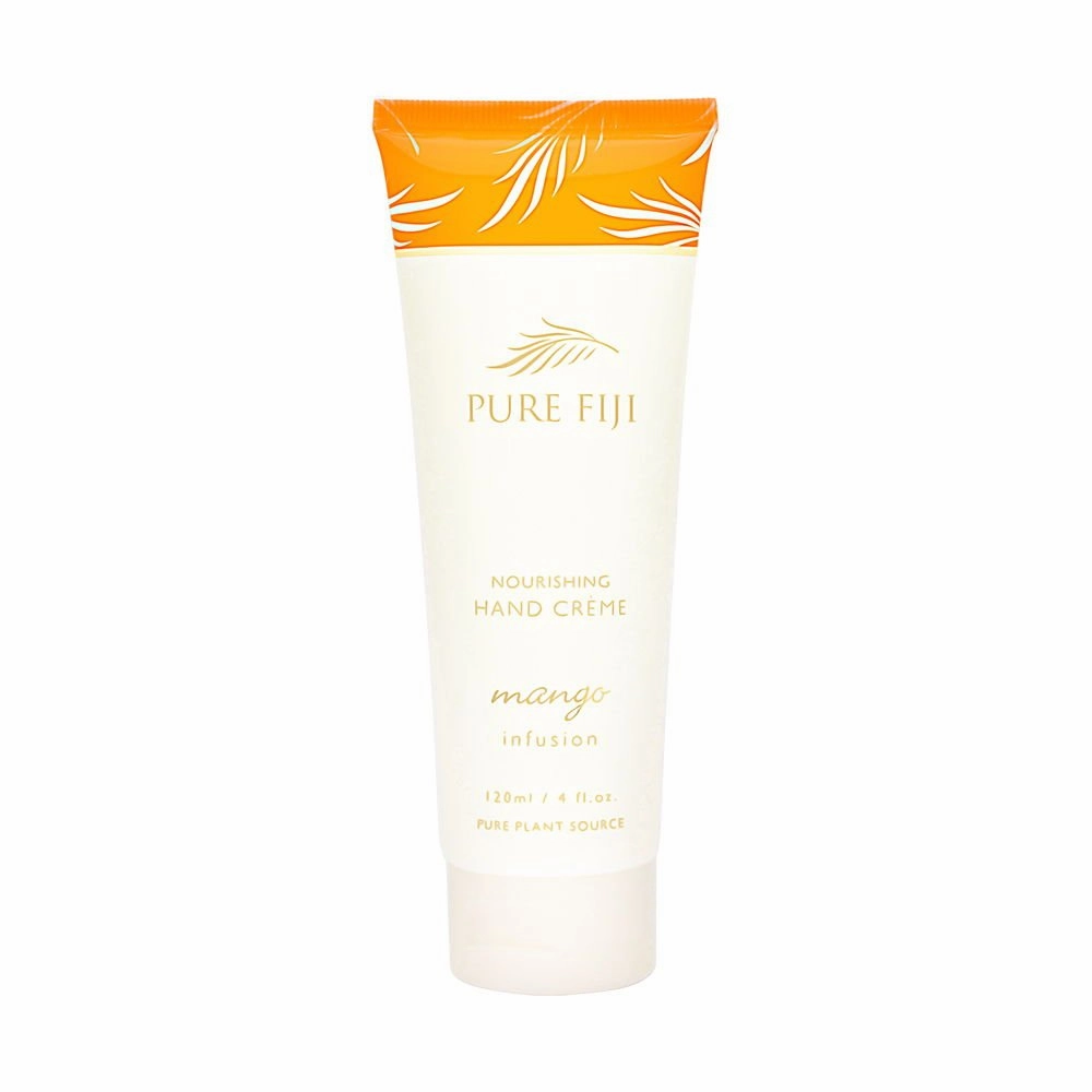PURE FIJI Nourishing Hand Cream - Deep Moisturizing Hand Cream for Women and Man, Hand Lotion For Dry Hands - 24 Hour Moisture, Organic Ingredients, Mango, 4 oz
