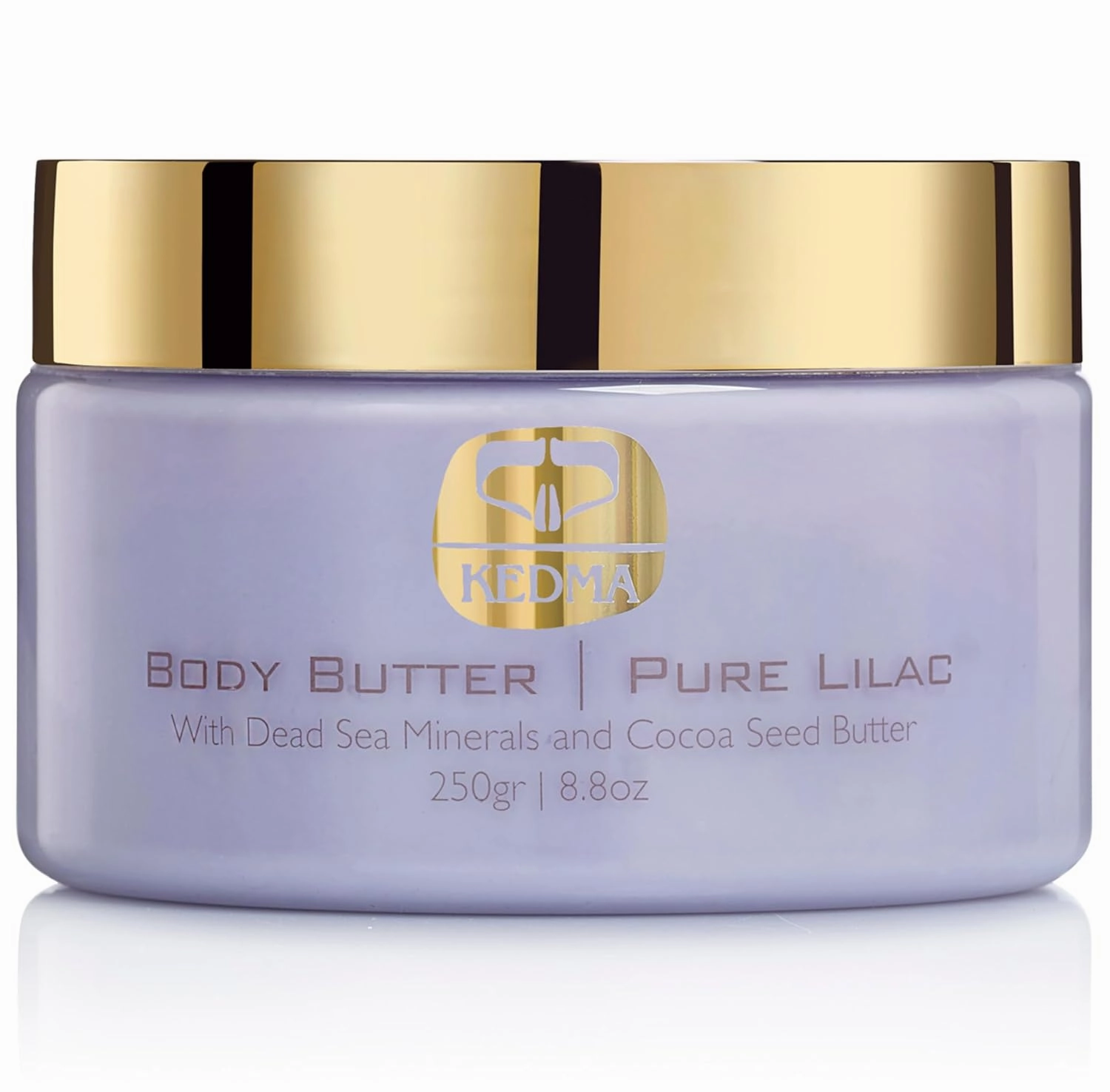Pure Lilac Body Butter – Nourishing Dead Sea Minerals Body Cream with Cocoa Butter, Rice Bran Oil & Vitamin E – Hydrating Moisturizer for Dry Skin - 8.8 oz