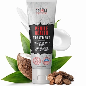 Pure Primal Penile Health Cream for Men – Daily Moisturizer Penile Cream for Sensitive Skin – Supports Foreskin Restoration – Hydrating Relief for Dryness & Irritation – Unscented – 4oz