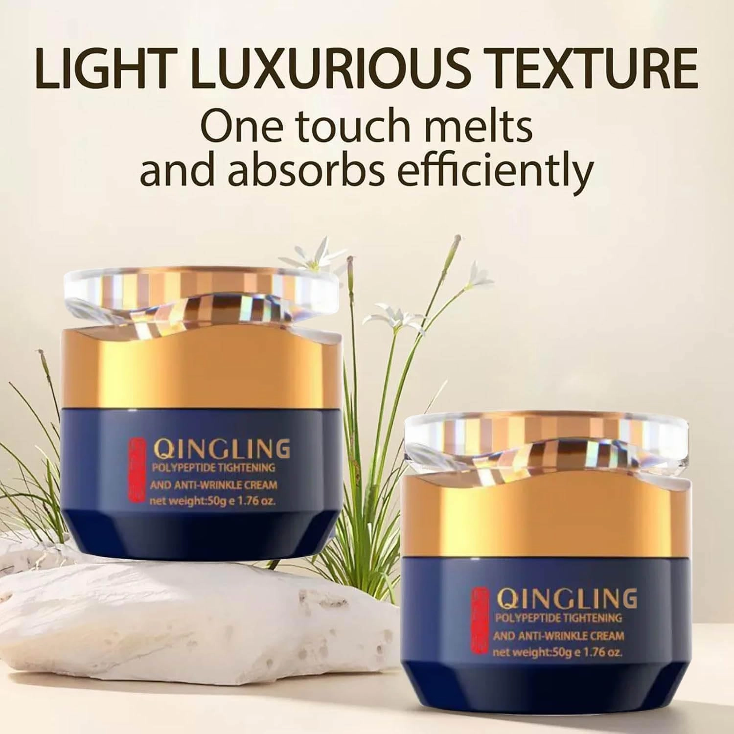 Qingling Face Cream,Qingling Wrinkle Removal Cream,Qingling Crema Para Arrugas,olypeptide Tightening and Anti Wrinkle Cream (2, pcs)
