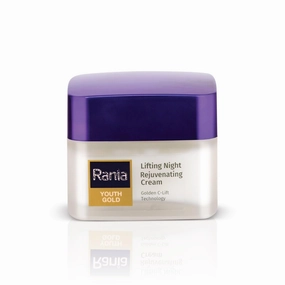 Ra;nia Night Cream with Vitamin C, 24K Gold, Niacinamide|Non-oily anti ageing moisturizer| Suitable for all skin types | Repairs dry skin overnight, 45g