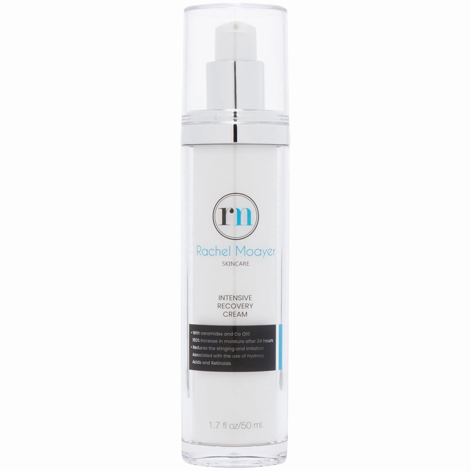 Rachel Moayer Intensive Recovery Cream, Ultra Hydrating Face Cream for Sensitive Skin, Reduces Redness & Irritation from AHAs and Retinoids, Barrier Repair Moisturizer For All Skin Types - 6.7 oz