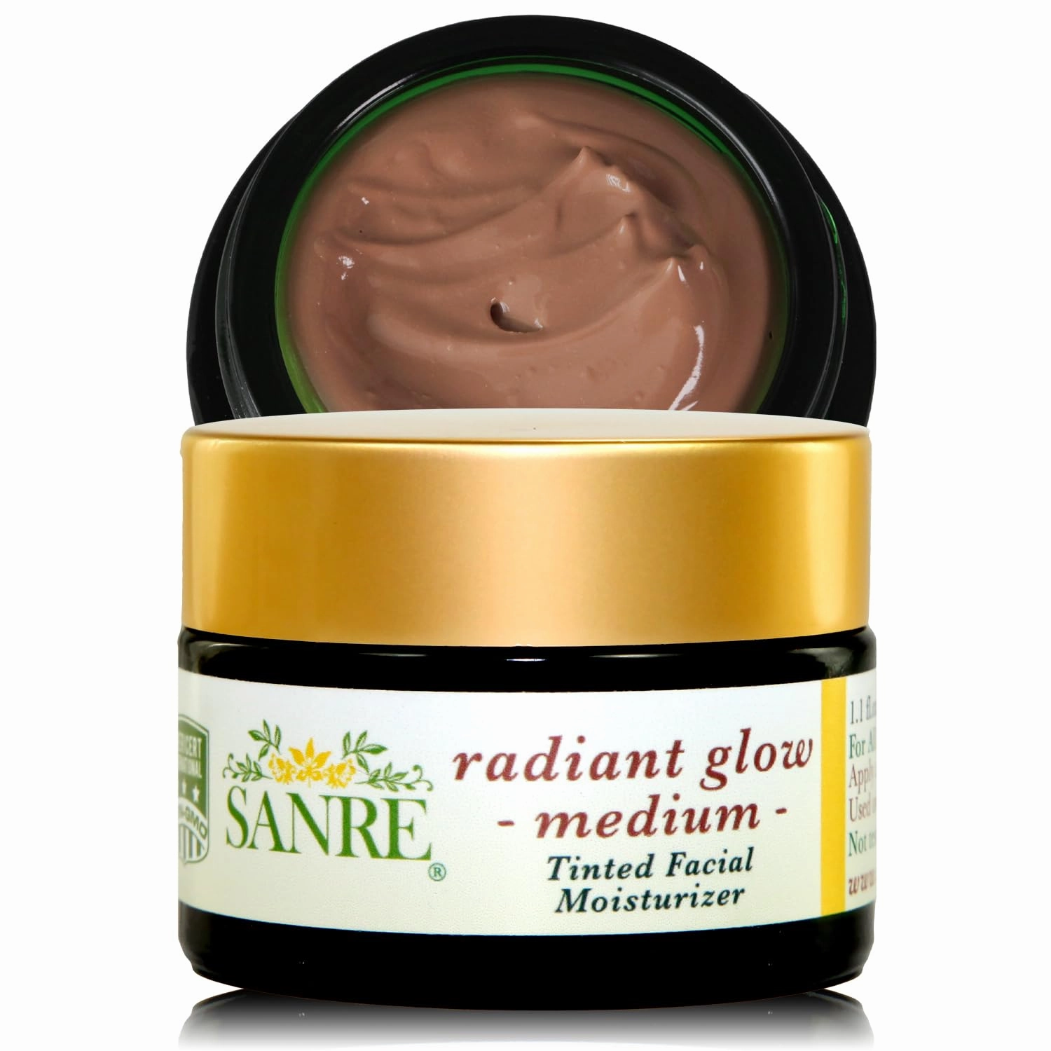 Radiant Glow Medium - Organic Tinted Facial Moisturizer For All Skin Types