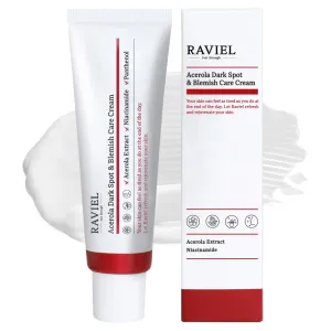 RAVIEL Acerola & Snail Mucin Dark Spot Care Cream for All Skin Types 1.7 fl oz, Dark Spot Corrector & Blemish Remover, Daily Skin Moisturizing Cream, Anti wrinkle, Anti aging