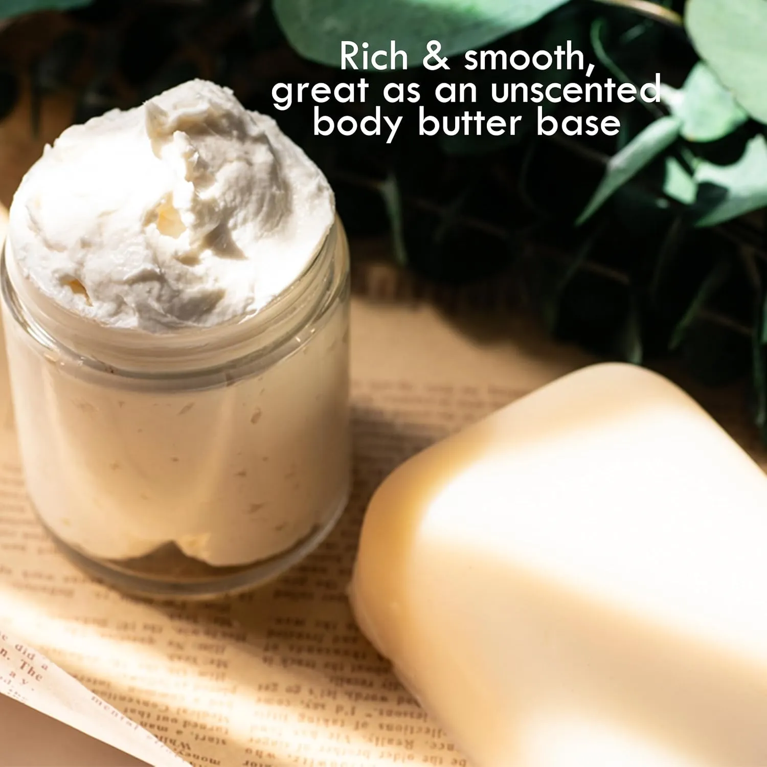 Raw Mango Butter - 100% Pure Mango Seed Butter - Natural Moisturizer for Skin and Hair - Use with Shea in DIY Body Butter, Lip Gloss, Lotion Bar and Soap Making, 8 oz Jar