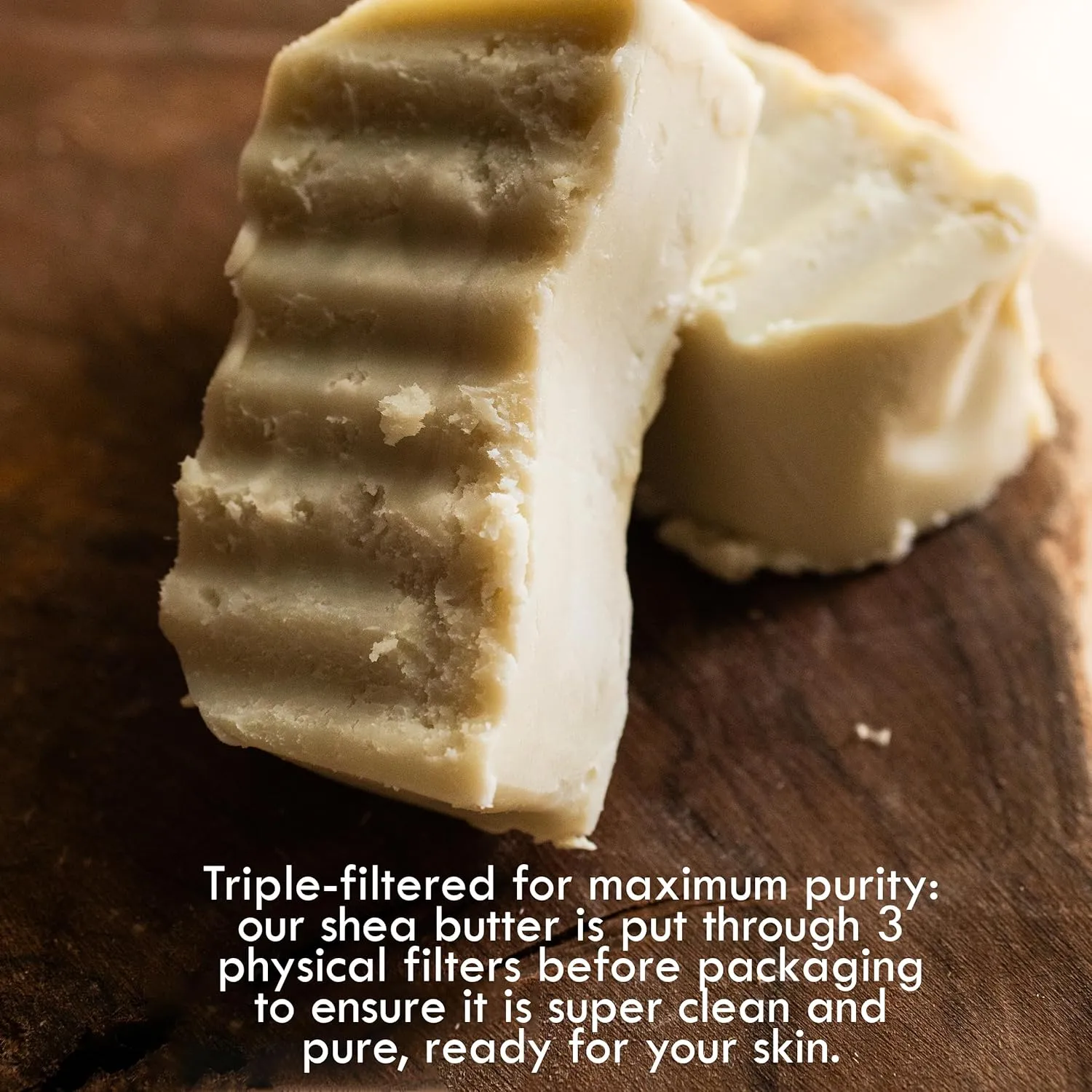 Raw Shea Butter - 100% Pure African Shea Butter for Hair and Body | Unrefined Moisturizer for Dry Skin, DIY Lip Balm, Body Butter, Lotion Bar, and Soap - 8 oz Jar