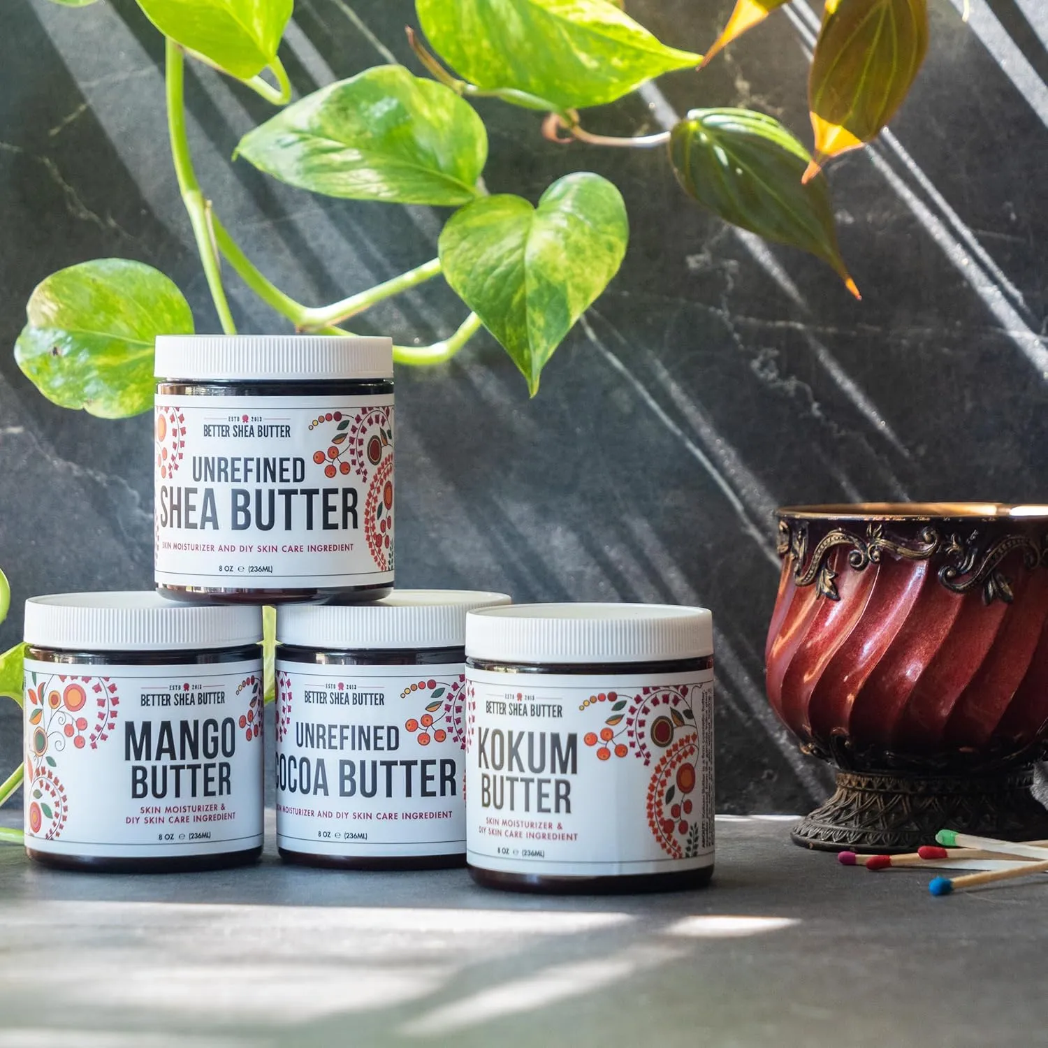 Raw Shea Butter - 100% Pure African Shea Butter for Hair and Body | Unrefined Moisturizer for Dry Skin, DIY Lip Balm, Body Butter, Lotion Bar, and Soap - 8 oz Jar