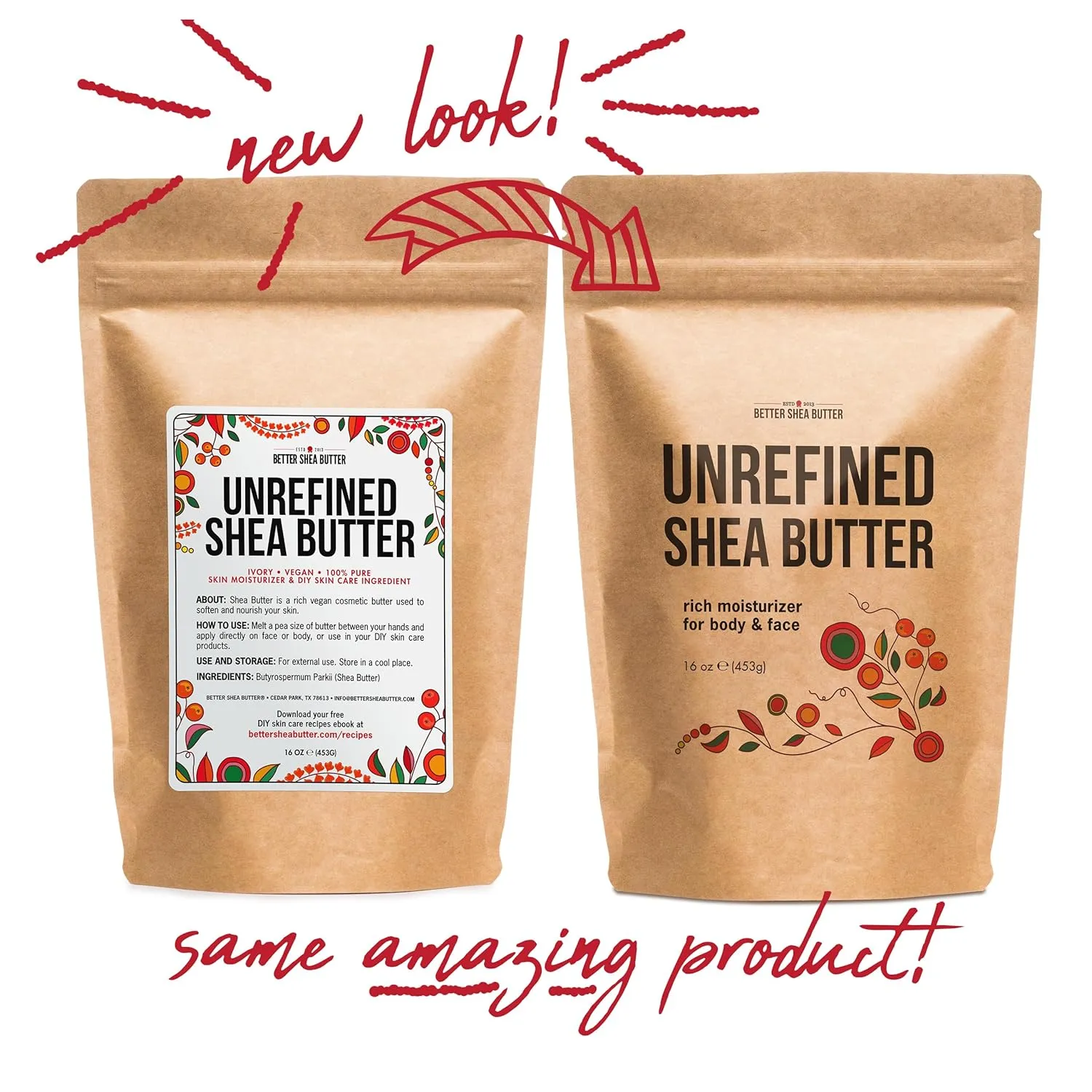 Raw Shea Butter - 100% Pure African Shea Butter for Hair and Body | Unrefined Moisturizer for Extremely Dry Skin, DIY Lip Balm, Body Butter, Lotion, and Soap