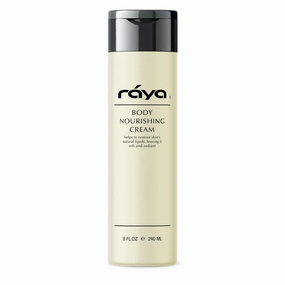 Raya Body Nourishing Cream 8 oz (S-112) | Rich and Silky Body Moisturizer | Softening and Nourishing | Made with Fine Oils, Butters, and Vitamins