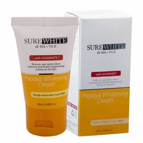 RDL SureWhite with GigaWhite Papaya Whitening Cream 25ml