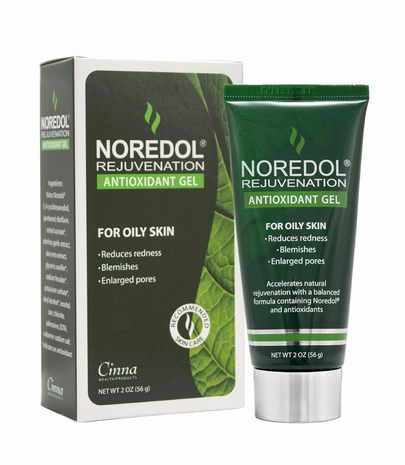 Rejuvenation Antioxidant Gel – Hydrating Gel Face Moisturizer for Women, Men, Clear, Non-Greasy, Fragrance Free, Mattifying Moisturizer for Oily Skin 2 oz.