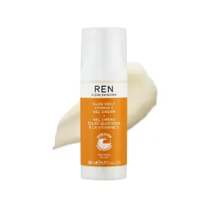 REN Clean Skincare Glow Daily Vitamin - C Gel Cream Antioxidant Face Moisturizer with Cruelty Free & Vegan