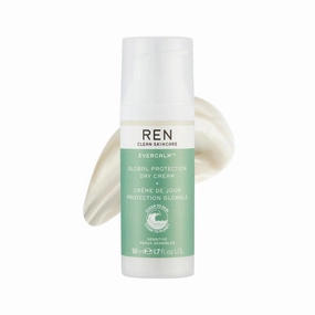 REN Clean Skincare - EvercalmTM Global Protection Day Cream Antioxidant Face Moisturizer for Dry & Sensitive Skin Cruelty-Free Vegan