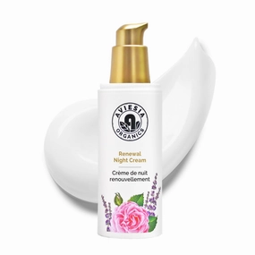 Renewal Night Cream - USDA Certified- NO Alcohol. NO Parabens. NO Artificial Fragrance. Deep Moisturizer for Hydrating.Repairing.Replumping .Perfect for dry skin (60ML)