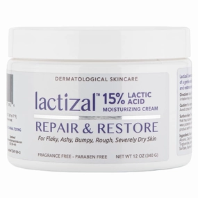 Repair & Restore Cream With 15% Lactic Acid – 12 oz Tub – 2-in-1 Exfoliator and Moisturizer For Extream Dry Skin