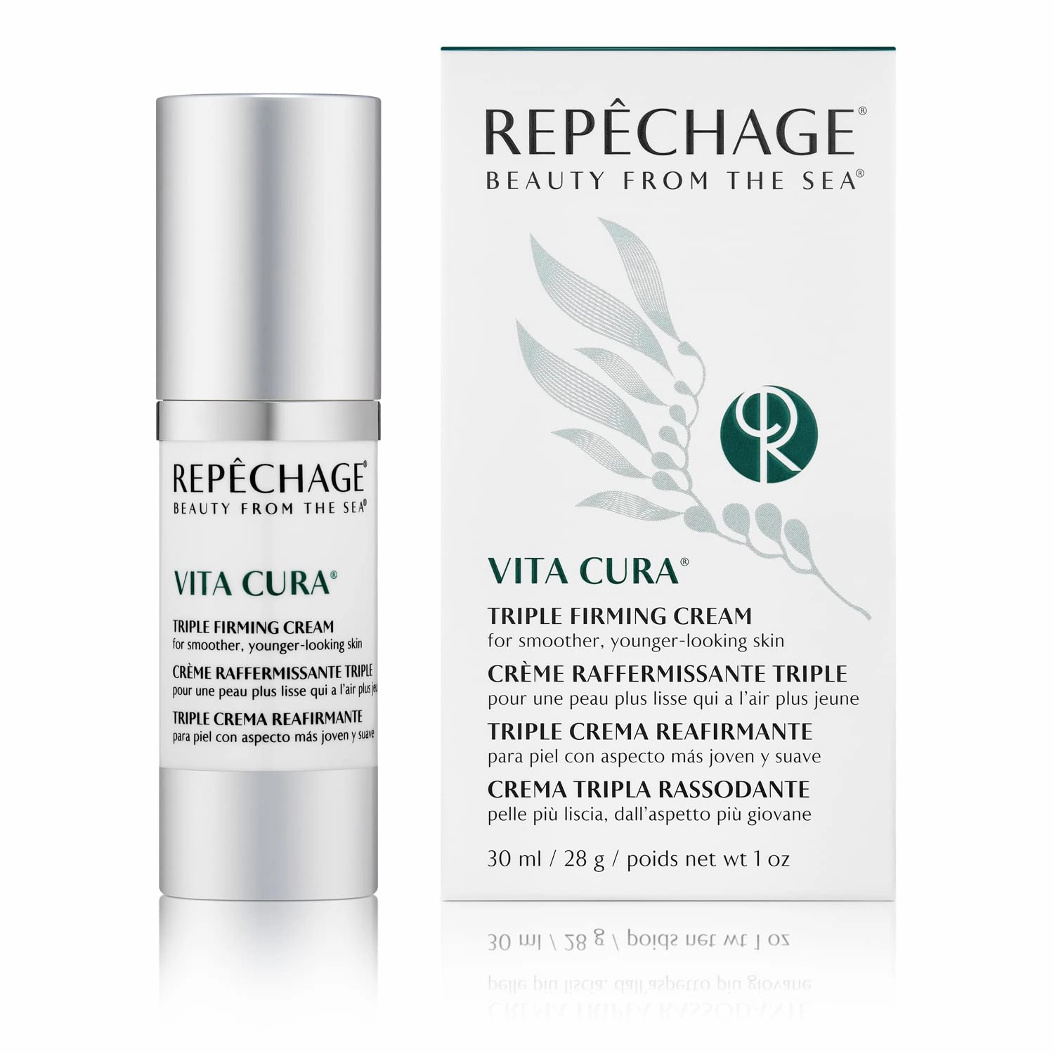 Repechage Vita Cura Triple Firming Cream. Anti Aging Face   Neck Moisturizer Cream. Clinically Proven to Help Improve the Appearance of Skin Firmness, Lines & Wrinkles 1fl oz/30ml