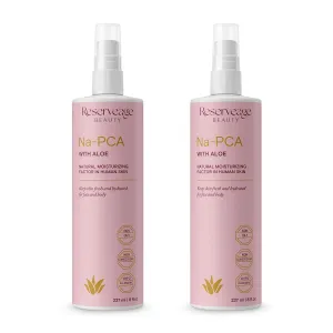 Reserveage Na-PCA Spray with Aloe Vera - Moisturizing Body Lotion for Dry Skin - Anti Aging Face Moisturizer for Women and Men - with Aloe Vera & Eucalyptus Oil 8 Fl Oz (Pack of 2)