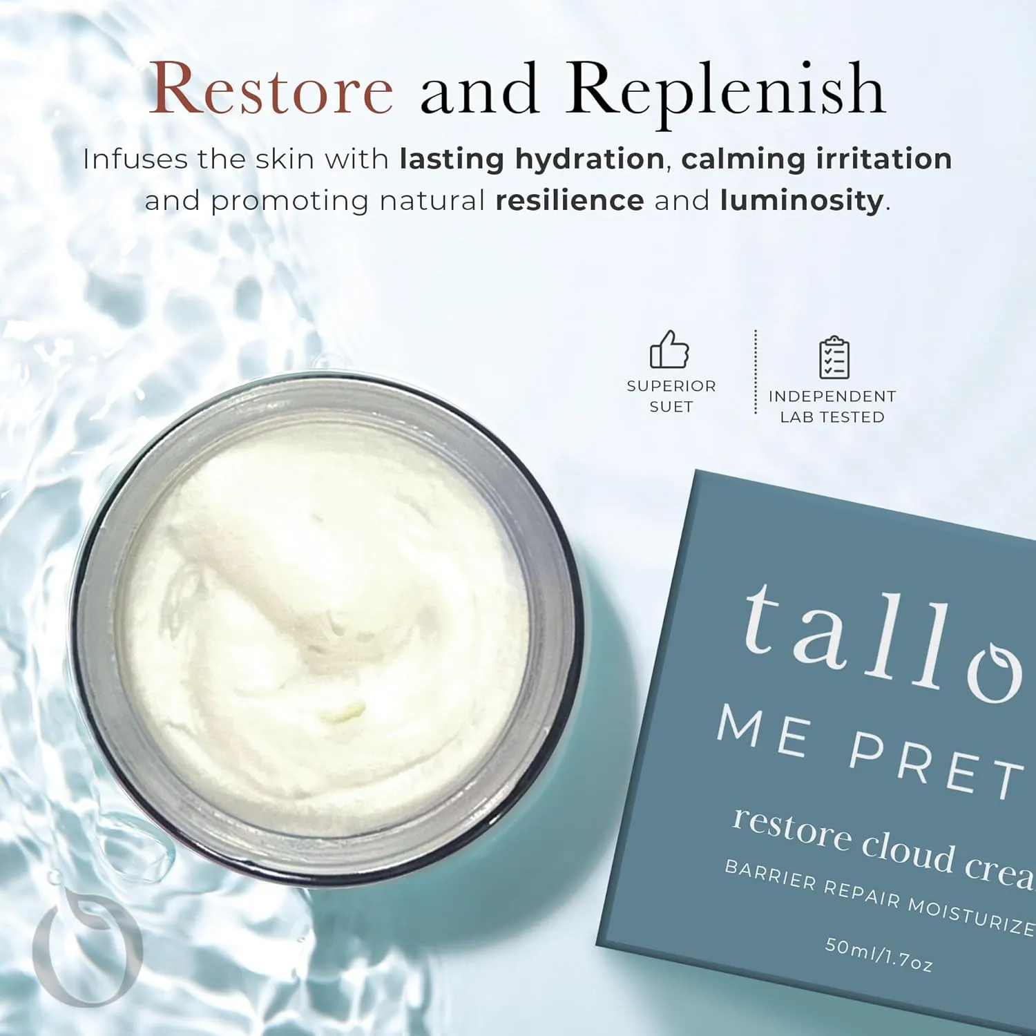 Restore Cloud Cream, Indulgently Soothing Skin Barrier Repair Moisturizer for Women, Formulated with Rich Tallow & Restorative Botanicals for a Radiant Complexion, Non-Toxic, 1.7 Oz.