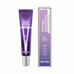 Retinal Bakuchiol At-home Night Cream Moisturizer for Face | Reduce Wrinkles & Fine lines, Elasticity, Tone-up, Anti-aging, Centella Asiatica Extract 30%, Retinal 1,000 ppm (30g)