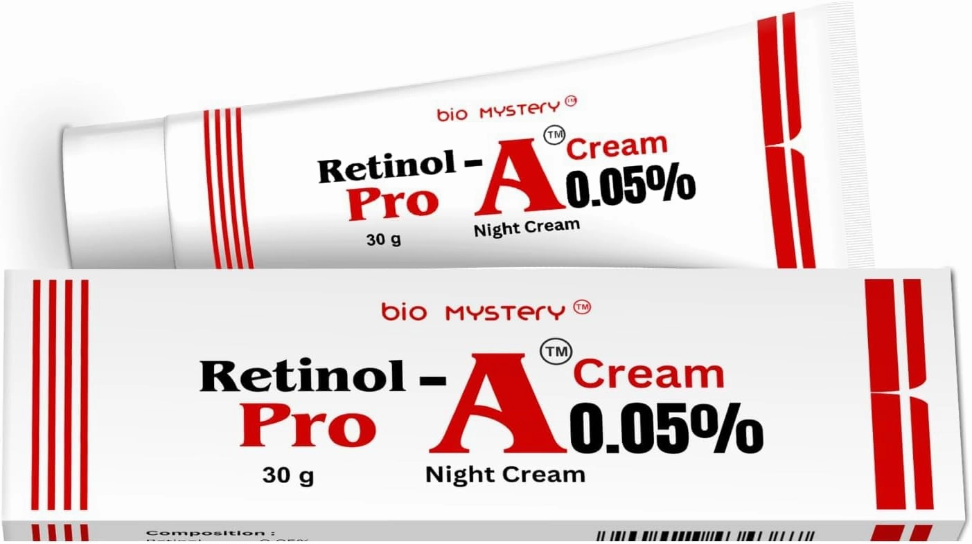 Retinol 0.05% For Night Repair Cream, Face Moisturizer for Wrinkle Reduction, Non-Greasy Formula for Daily Use 1.0 Oz