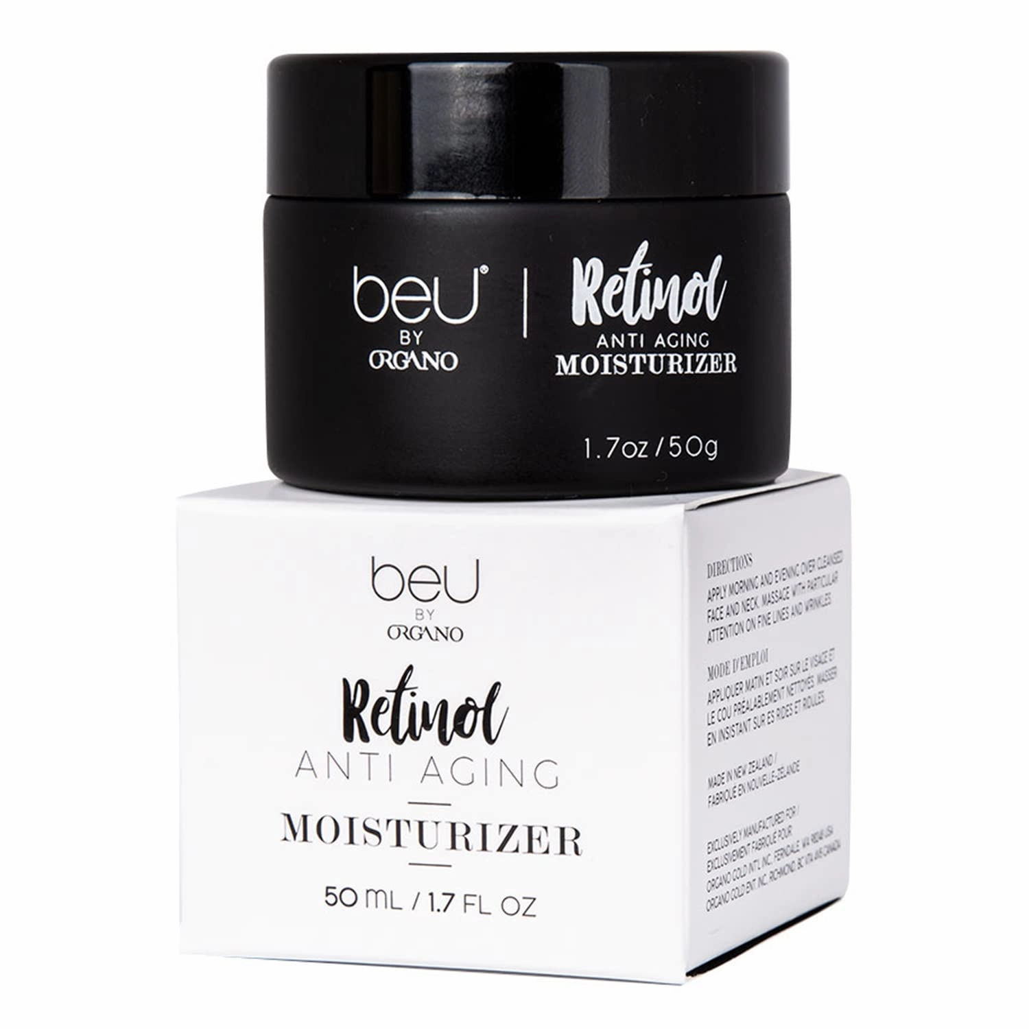 Retinol Anti Aging Moisturizer 1.7 fl oz. Cream for Face with Vitamin A Retinol Palmitate, Manuka Honey, Apricot Kernel Oil & Vitamin E.