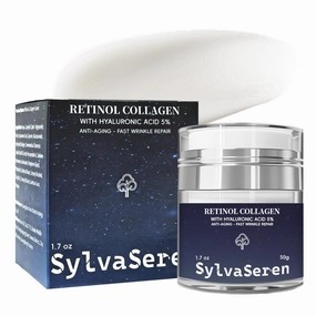 Retinol Cream Face Moisturizer - Unscented Anti Aging Neck Firming Cream Collagen Day & Night Face Cream with Hyaluronic Acid, Peptide Smooths Wrinkles and Fine Lines, Women & Men 1.7 Oz