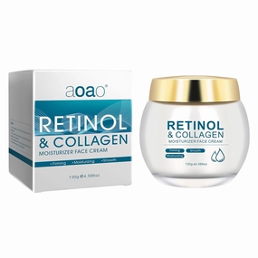 Retinol Face Cream with Collagen & Hyaluronic Acid - Anti-Aging Moisturizer for Face & Neck, Hydrating Daily Cream for Wrinkles & Fine Lines - 4.58oz (1)