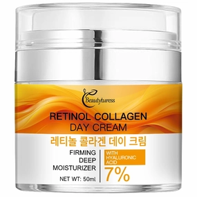 Retinol Face Moisturizer with Collagen & Hyaluronic Acid – Hydrating Day & Night Cream for Visible Skin Firmness and Smooth Texture, for All Skin Types