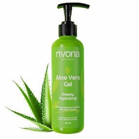 Ri-vonaa Naturals 99% Pure Aloe Vera Gel For Face,Hair, Skin & Nail | Moisturizing, Soothing & Hydrating | Multipurpose Gel |100% Natural extract | Dermatologically Tested |All Skin types 125 ml