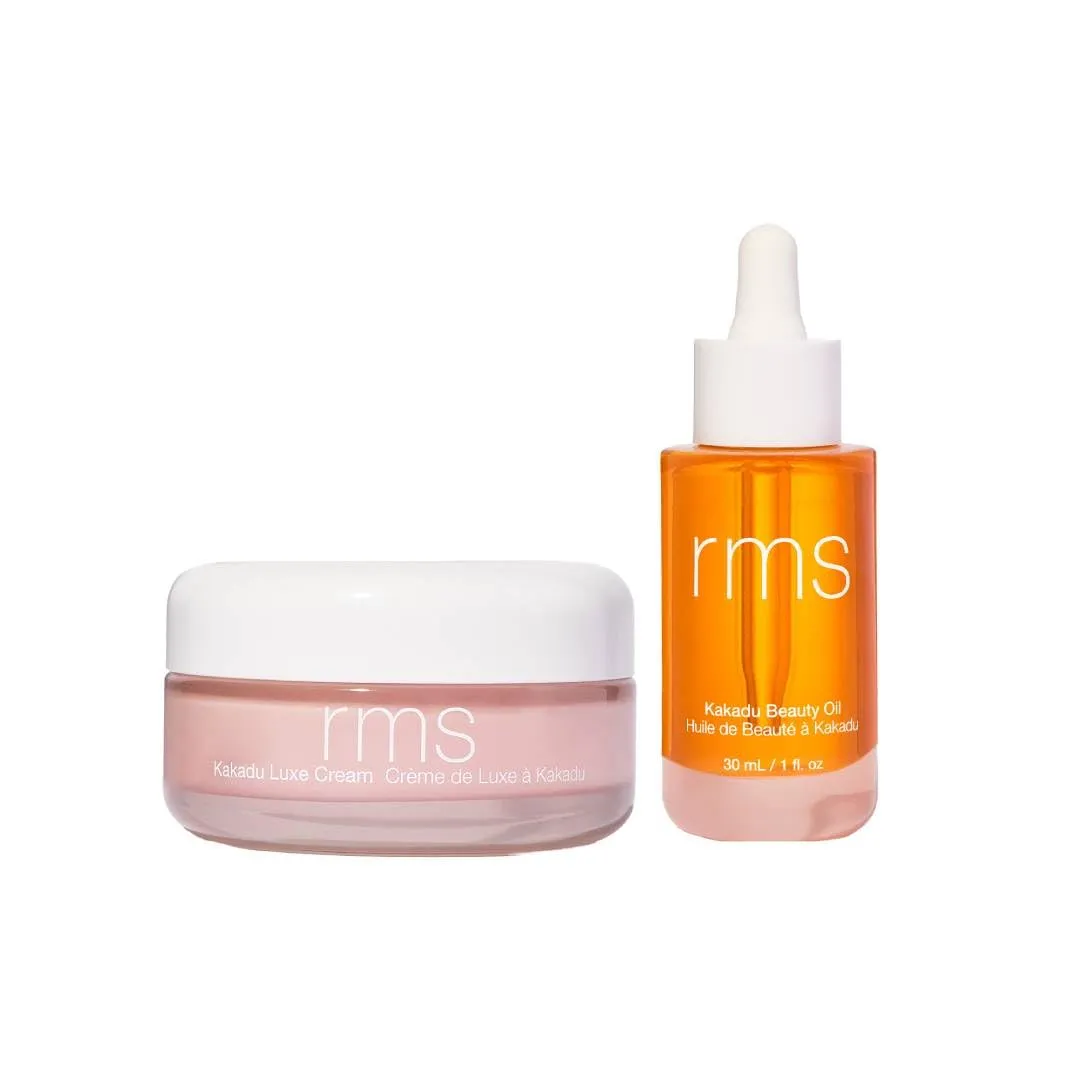 RMS Beauty Kakadu Beauty Luxe Cream Fragrance Free Moisturizer and Kakadu Beauty Oil with Natural Vitamin C