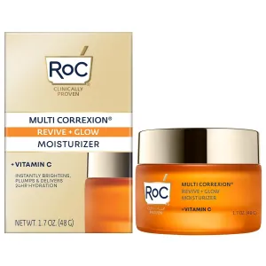 RoC Multi Correxion Revive   Glow 10% Vitamin C Blend Face Moisturizer, Anti-Aging Gel Cream for Instant Glow, Hypo-Allegenic & Oil-Free Skin Care, 1.7 Ounces (Packaging May Vary)