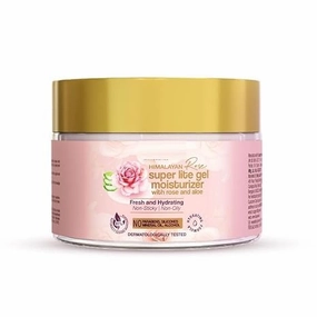 Rose Aloe Gel Moisturizer | Instant Hydration | Non-Sticky & Oil-Free | Quick Absorbing | Suitable for all Skin Types | 50 ml