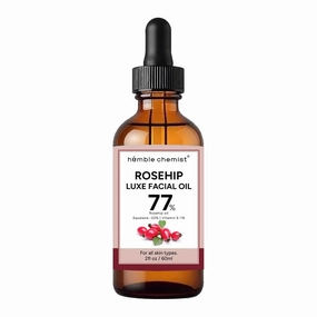 Rosehip Luxe Face Oil, 77% Rosehip Oil with Squalane and Vitamin E