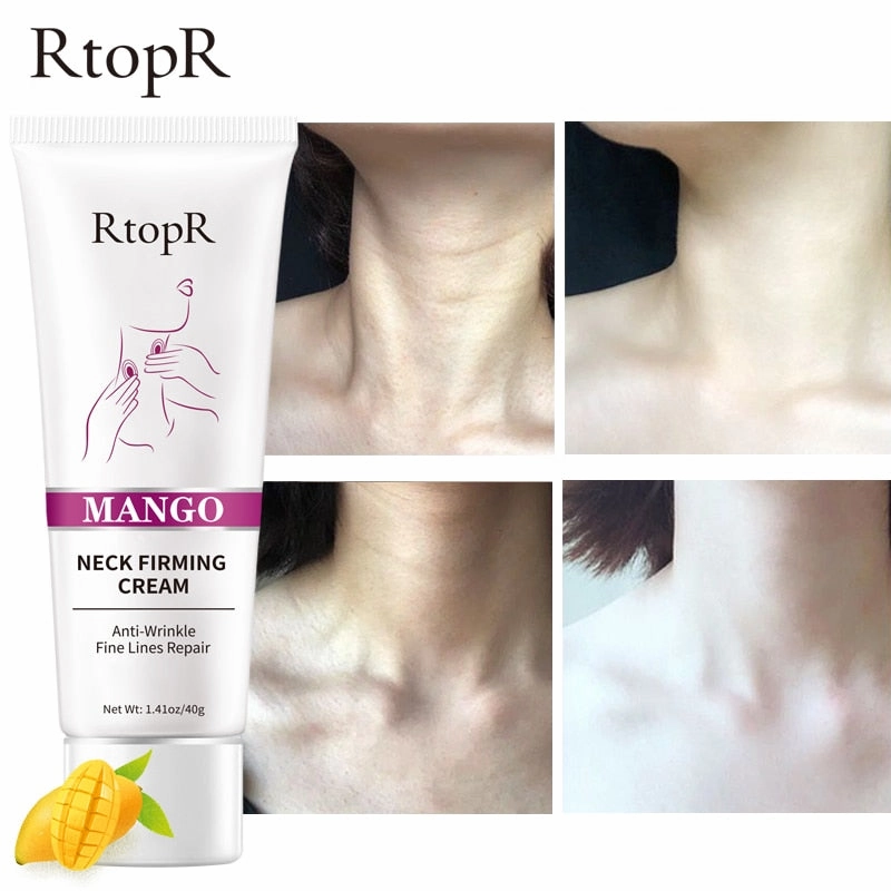RtopR Neck Firming Wrinkle Remover Cream Rejuvenation Firming Skin Whitening Moisturizing Shape Beauty Neck Skin Care Products