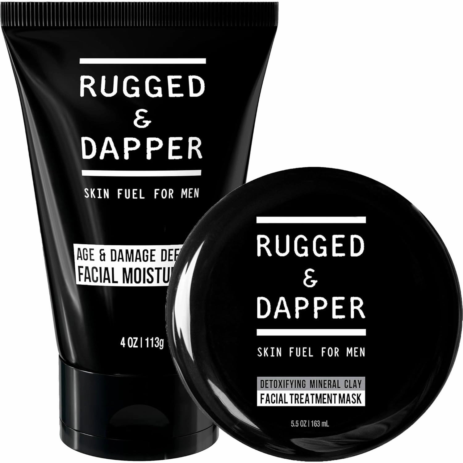 RUGGED & DAPPER Face Moisturizer and Facial Treatment Mask with Natural & Organic ingredients